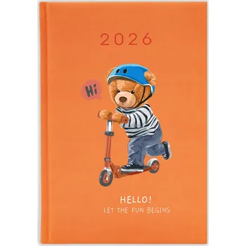 Kalendář Knižkový kalendář 2026 A5 FunnyCase modrý