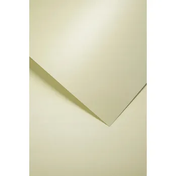 Barevný papír Galeria Papieru Ozdobný karton A4 Millenium krémový 20 ks/bal. 220 g/m2