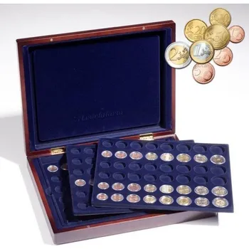 Obal pro sběratelský předmět Leuchtturm Kazeta na mince VOLTERRA TRIO - na 18 kompletních Euro sad v kapslích