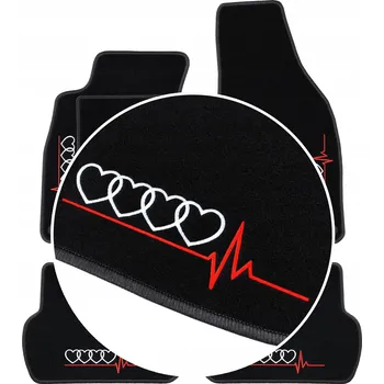 autokoberec KOBEREČKY DO AUTA AUDI Q3 II (2018-...) GRAFITOVÁ PŘÍZE, 4x VÝŠIVKA