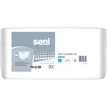 Inkontinenční kalhotky Seni Classic HE absorpční plenkové kalhotky s lepítky velikost L, 30 ks