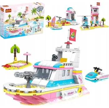 ostatní stavebnice Cogo 3072 Dívčí plážová stavebnice, 351 dílů