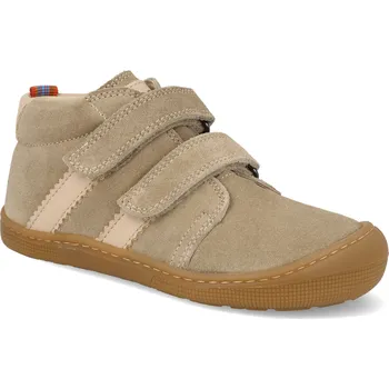 Barefoot dětské kotníkové boty Koel - David Suede Beige béžové Velikost: 31