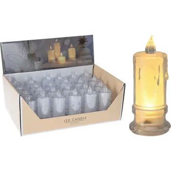 Svíčka Led svíčka 47x110mm povrchová úprava, průhledná 25 gram