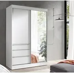 Jurek Skříň 140 Haiti - bílý mat + bílý mat