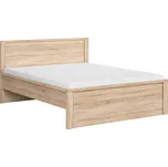 Black Red White KASPIAN postel LOZ/160/T dub sonoma BEZ ROŠTU a MATRACE