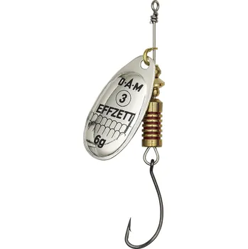 Umělá nástraha Dam Třpytka Effzett Spinner With Single Hooks Sinking Silver varianta: Vel. 1, 3 g