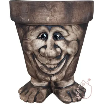 Květináč Česká keramička venkovní květináč velký hnědá