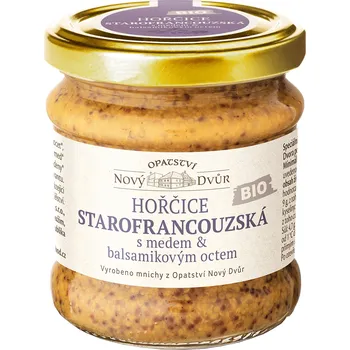 Koření Hořčice starofrancouzská s medem a balsamikem 195 g BIO LABORA