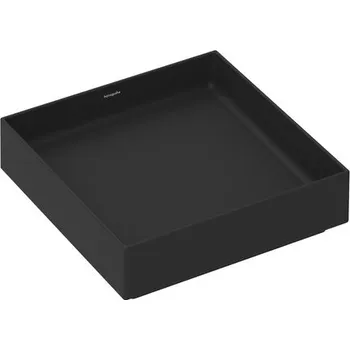 Umyvadlo Umyvadlo Hansgrohe Xuniva Evo E 40x40 cm černá matná mat bez otvoru pro baterii, bez přepadu 60324670