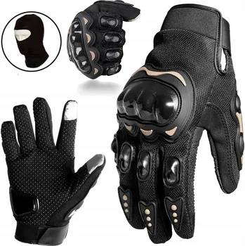 Moto rukavice Motocyklové rukavice Probiker černé pánské Cross/Enduro velikost M