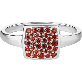 Prsten Český granát prsten stříbrný 121133 Velikost: 60