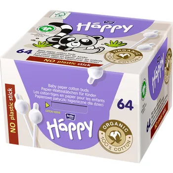 Vatová tyčinka Bella Baby Happy dětské vatové tyčinky, 64 ks