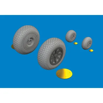 Plastikový model BRASSIN 1/48 P-40N wheels cross tread (EDU)