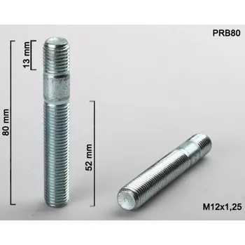 Šroubek na kolo Kolový šteft M12x1,25x50+15mm, oboustranný závit, BIMECC