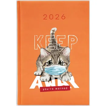 Kalendář Knižkový kalendář 2026 A5 FunnyCase modrý