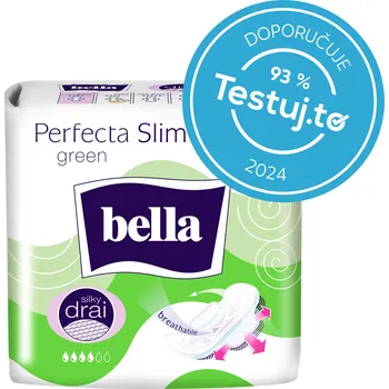 Menstruační vložka Bella Perfecta Slim Green ultratenké menstruační vložky, 14 ks