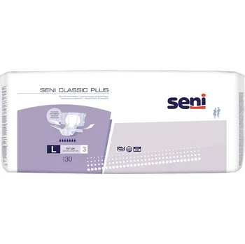 Inkontinenční kalhotky Seni Classic Plus HE absorpční plenkové kalhotky s lepítky velikost XL, 30 ks