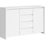 Black Red White KASPIAN komoda KOM2D4S bílá/bílá matná