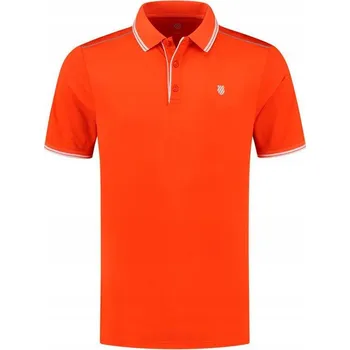 Pánská móda Pánské tričko K-SWISS HYPERCOURT POLO 4 MEN SPICY ORANGE L