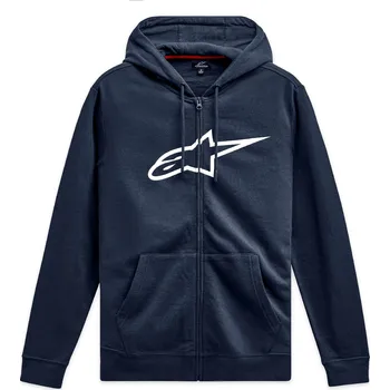 Pánská mikina Mikina ageless zip hoodie 3, alpinestars (modrá/bílá, vel. 2xl)