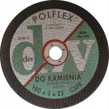 Řezný kotouč Kotouč na řezání kamene 180x3,0x22 mm POLFLEX