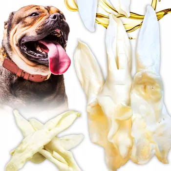 Pamlsek pro psa Eurokolagen Králičí ucho bílé 500g