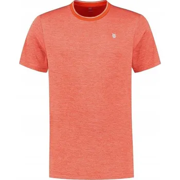 Pánská móda Pánské tričko K-SWISS HYPERCOURT DOUBLE CREW MEN SPICY ORANGE MELANGE L