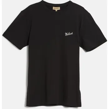 Pánské tričko TRIČKO WOOLRICH LOGO T-SHIRT BLACK