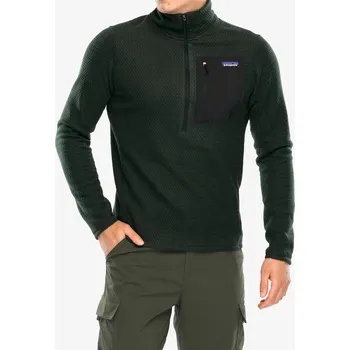 Pánská mikina Mikina bez kapuce Patagonia R1 Air Zip Neck - old growth green