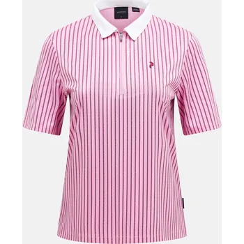 Dámská košile POLOKOŠILE PEAK PERFORMANCE W GRAPHIC SS ZIP POLO MORNING DEW