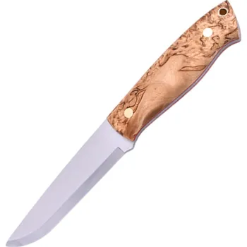 lovecký nůž Brisa Trapper 115-kudrnatá bříza Elmax Scandi Pouzdro Trapper 115 s firesteelem BRS-073-2037-1580-2