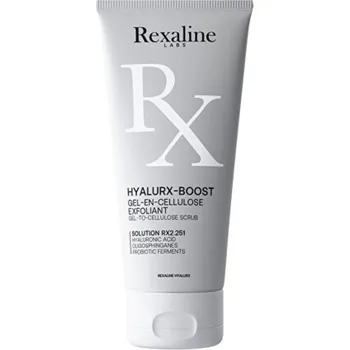 Přípravek na čištění pleti a oči Rexaline Hyalurx-Boost Gel to Cellulose Scrub - Gelový peeling s celulózou 50 ml