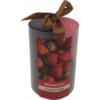 Svíčka VONNÁ SVÍČKA JAHODA MAŠLIČKA DEKORATIVNÍ 7,5 CM