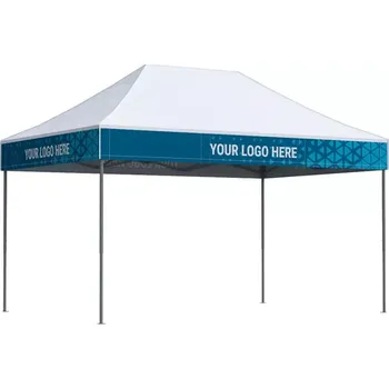 Zahradní altán Nůžkový stan 3x4,5 Octa Optima II s potiskem 4 střešních límců: Polyester