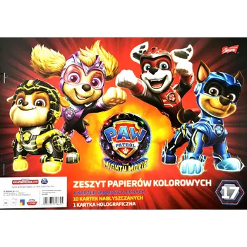 Sešit Barevný papír A4 Spin Master 17 listů