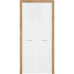 Black Red White BALDER SZF2D šatní skříň dub riviéra/bílý lesk