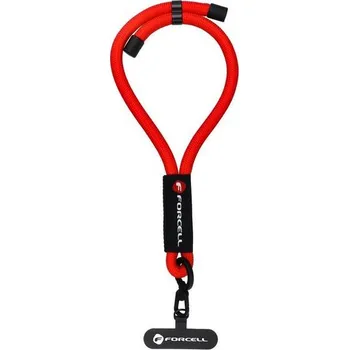 Pouzdro na mobilní telefon Forcell F-Design R10X40 Šňůrka na zápěstí, červená