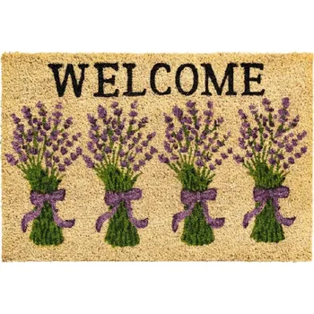 Vstupní kokosová čistící rohož Lavender - 60 x 40 x 1,5 cm