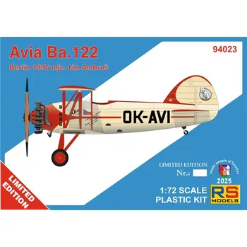 Plastikový model 1/72 Avia Ba.122 Berlin 1936 (mjr. Ján Ambruš)