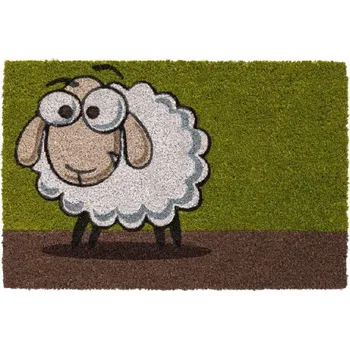 Vstupní kokosová čistící rohož Sheep - 60 x 40 x 1,5 cm