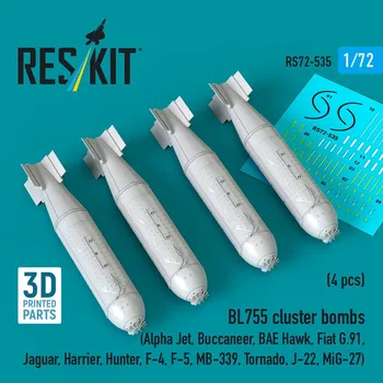 Plastikový model 1/72 BL755 cluster bombs (4 pcs.)