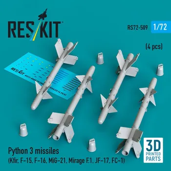 Plastikový model 1/72 Python 3 missiles (4 pcs.)