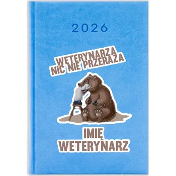 Kalendář Knižkový kalendář 2026 A5 FunnyCase modrý