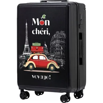 Cestovní kufr střední velikosti z ABS, pevný kufr na 4 kolečkách pro odbavené zavazadlo WINGS