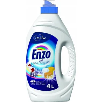 Prací prostředek Deluxe Enzo Gel na praní tkanin oblečení Univerzální 2v1 100p/ 4L