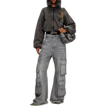 Dámské džíny DŽÍNY DIESEL D-SIRE-CARGO-D BLACK