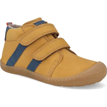 Dívčí obuv Barefoot dětské zimní boty Koel - David Hydro Felt Cognac hnědé Velikost: 27