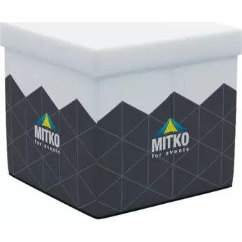 Sedací pytel Skládací sedací kostka Origami 40 cm s celopotiskem: Polyester