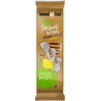 Sušenky špaldové celozrnné zázvorovo-citrónové 100 g BIO DOBRÉ ČASY
